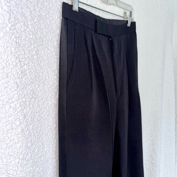 EUC vintage black tuxedo pants, versatile length - Picture 3 of 10